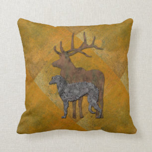 Deerhound & Deer Cushion