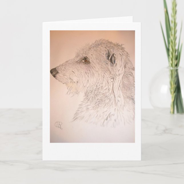 Deerhound Holiday Card (Front)