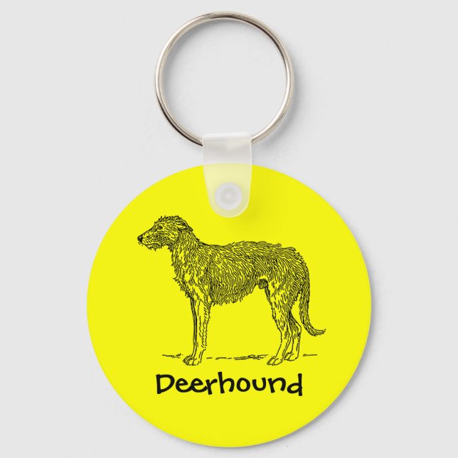 Deerhound Key Ring (Front)