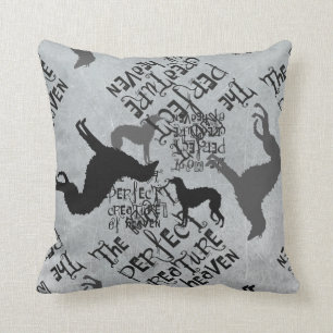 Deerhound Text Cushion