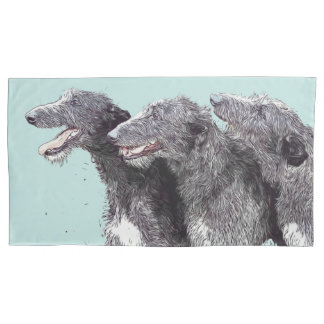Deerhound Trio Pillow Cover