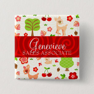 Deerie Forest Name Badge