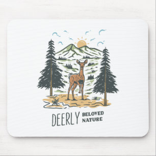 Deerly Beloved Nature Mouse Mat