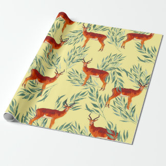 Deer's Autumn Adventure Wrapping Paper
