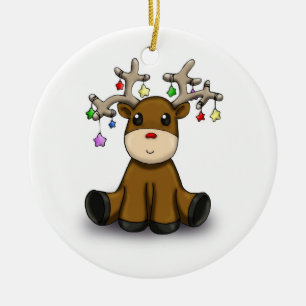 Deers Ceramic Tree Decoration