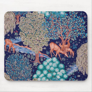 Deers in The Forest, William Morris Mouse Mat