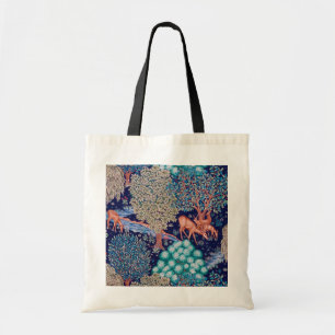 Deers in The Forest, William Morris Tote Bag