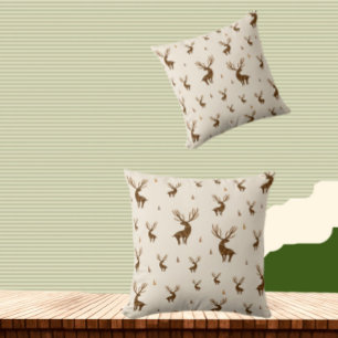 Deers pattern cushion