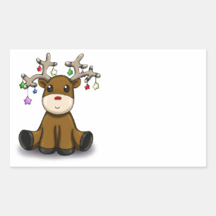 Deers Rectangular Sticker