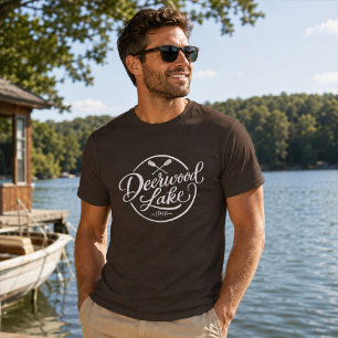 Deerwood Lake 1946 Classic Lake Life T-Shirt