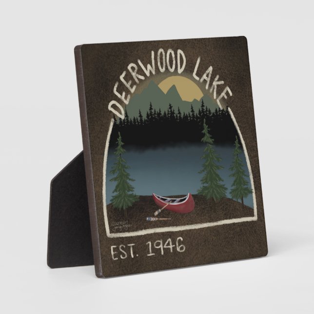 Deerwood Lake Canoe Inspirivity Plaque (Front)