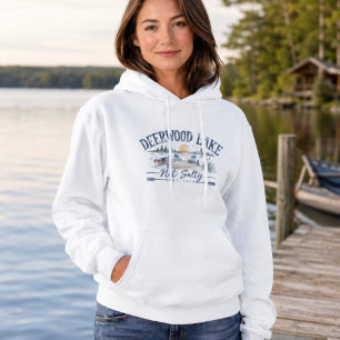 Deerwood Lake “Not Salty” Vintage Lake Life Hoodie