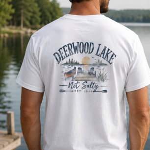 Deerwood Lake “Not Salty” Vintage Lake Life T-Shirt