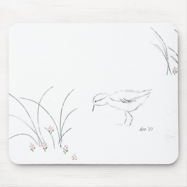 Dee's Sandpiper - Highcountryhiker Mouse Mat (Front)