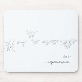 Dee's sandpipers (an original sketch) mouse mat