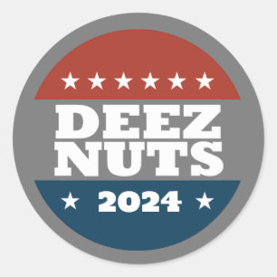 DEEZ NUTS 2024 CLASSIC ROUND STICKER