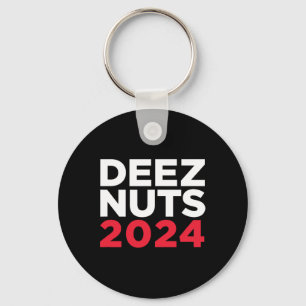 Deez Nuts 2024 - Humorous Meme Republican Democrat Key Ring