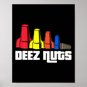 Deez Nuts Electrician For Men Women Gifts Poster
