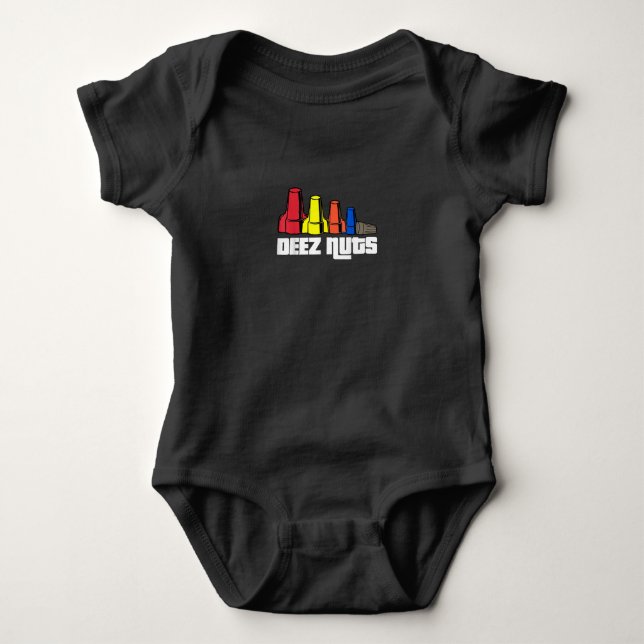 Deez Nuts Electrician Gift Baby Bodysuit (Front)