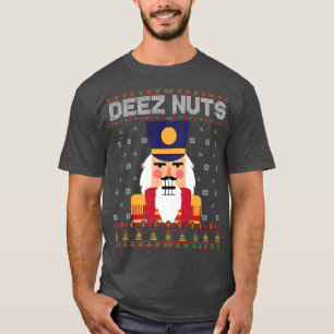 Deez Nuts Nutcracker Funny Ugly Christmas Sweater 