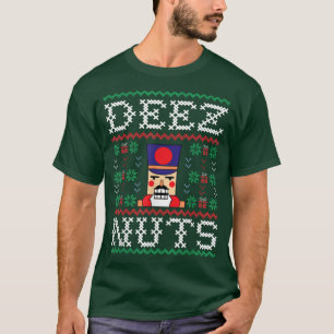 Deez Nuts Nutcracker Funny Ugly Christmas Sweater
