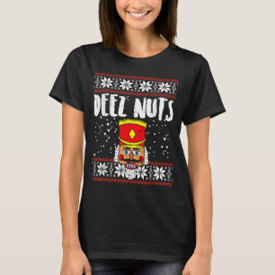 Deez Nuts Nutcracker Funny Ugly Christmas Sweater 