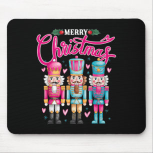 Deez Nuts Nutcracker Merry Christmas Matching Paja Mouse Mat