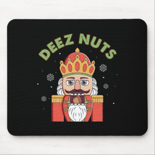 Deez Nuts Nutcracker Nut Men Women Fun Christmas P Mouse Mat
