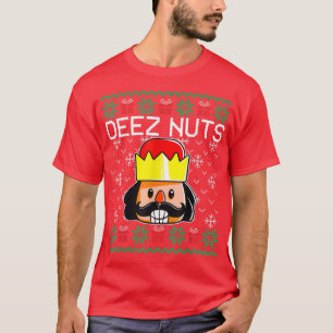 Deez Nuts Nutcracker Ugly Christmas Sweater Funny 