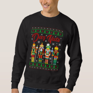 Deez Nuts Nutcracker Ugly Christmas Sweater Meme