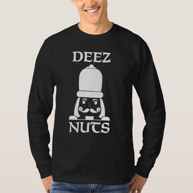 Deez Nuts Shirt Nutcracker Tshirts Funny Christmas (Front)