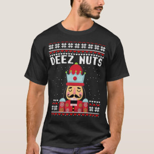 Deez Nuts Ugly Christmas Sweater   Nutcracker Xmas