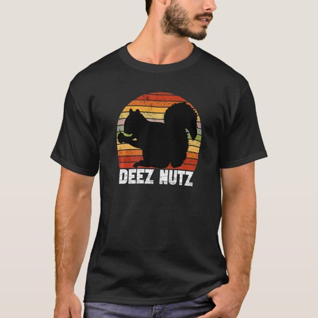 Deez Nutz Christmas Gopher  Saying Dees Nutz Ugly  T-Shirt (Front)