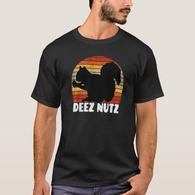 Deez Nutz Christmas Gopher  Saying Dees Nutz Ugly  T-Shirt (Front)