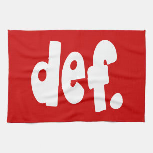 def. tea towel