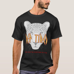 Def Tired  Pour Some Coffee On Me Vintage Tiger Le T-Shirt