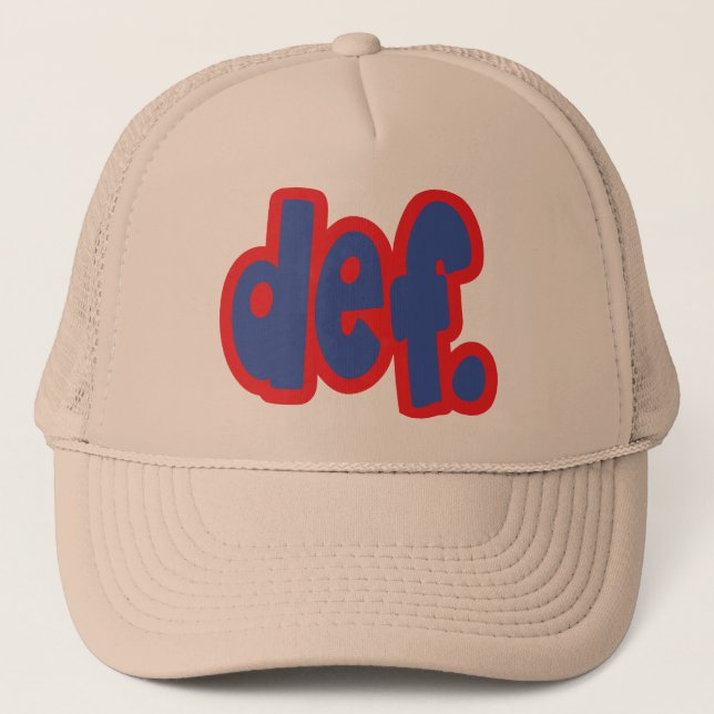def. trucker hat (Front)