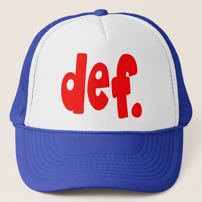 def. trucker hat (Front)