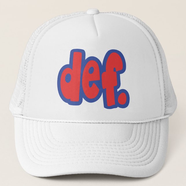 def. trucker hat (Front)