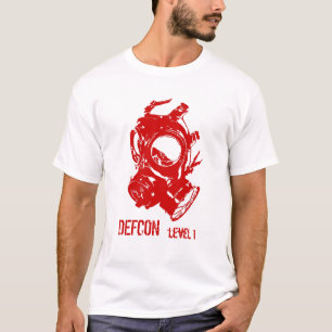 Defcon level 1 gas mask t-shirt