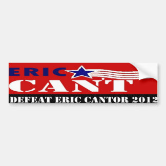 Defeat Eric Cantor 2012 Bumper Sticker