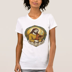 Defeated Jesus Smoking Burnt Toast Breakfast Kitch T-Shirt