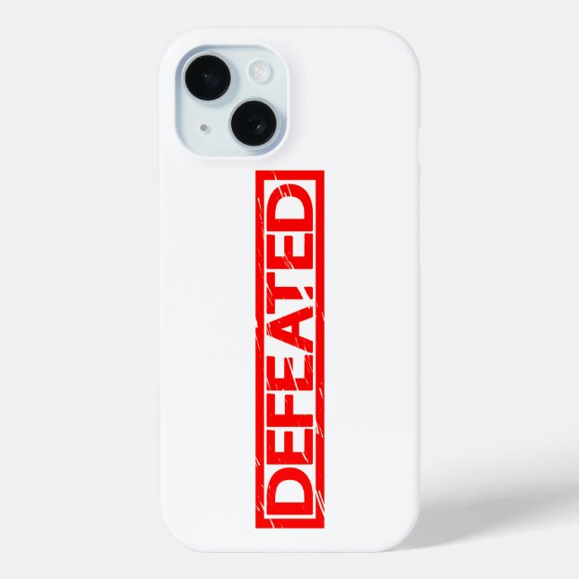 Defeated Stamp Case-Mate iPhone Case (Back)