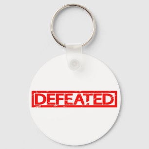 Defeated Stamp Key Ring
