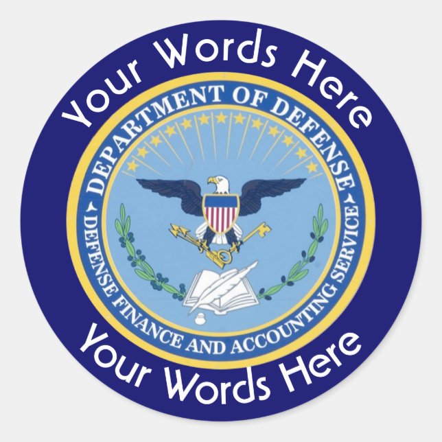 Defence Finance Accounting Services DFAS Sticker (Front)