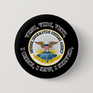 Defence Information Systems Agency (DISA) VVV 6 Cm Round Badge