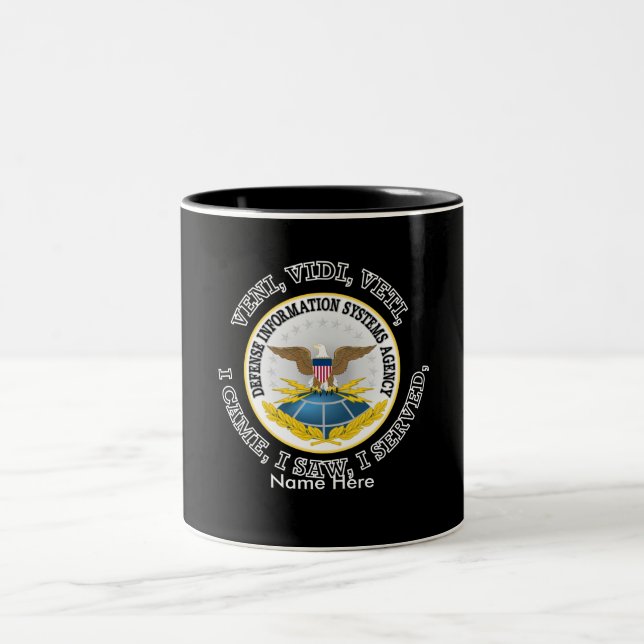 Defence Information Systems Agency (DISA) VVV Two-Tone Coffee Mug (Center)