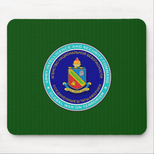 Defence Language Institute insignia on seal image Mouse Mat