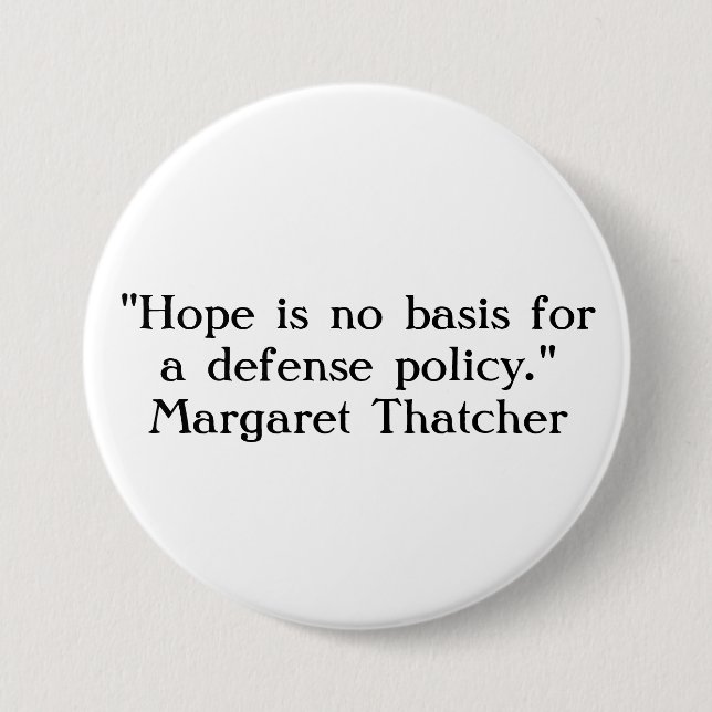 Defence Policy Button (Front)