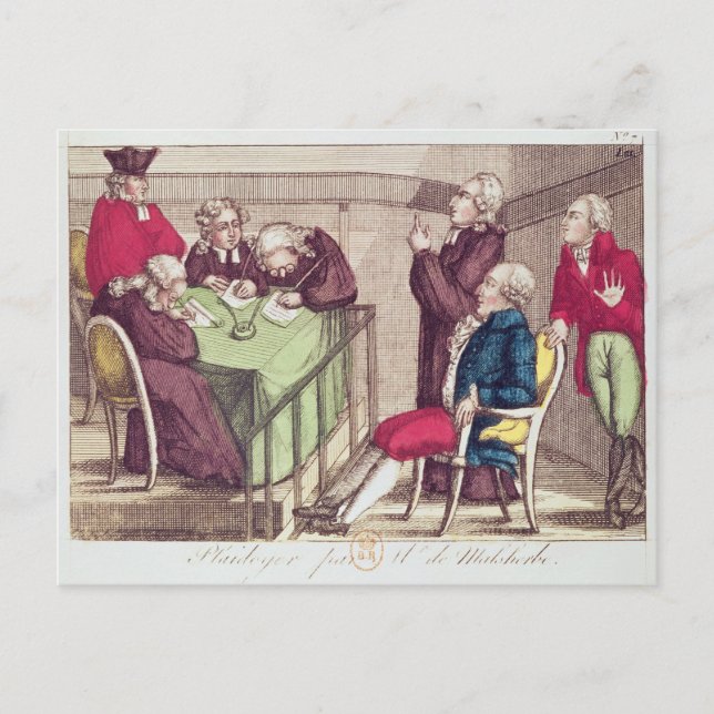 Defence Speech of Monsieur de Malesherbes Postcard (Front)